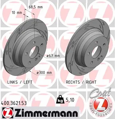 Brake Disc (400.3621.53)