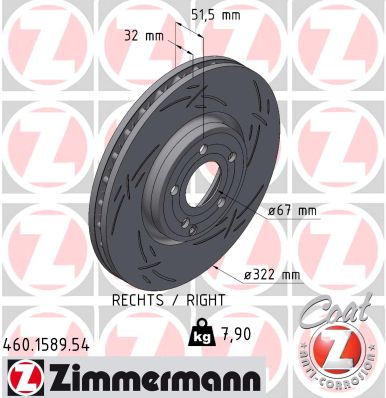 Brake Disc (460.1589.54)