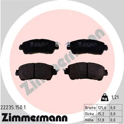 Brake Pad Set, disc brake (22235.150.1)