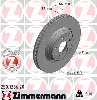 Brake Disc (250.1386.20)