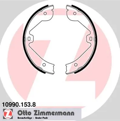 Brake Shoe Set, parking brake (10990.153.8)