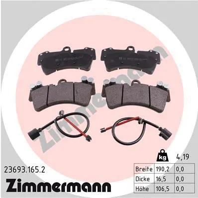 Brake Pad Set, disc brake (23693.165.2)