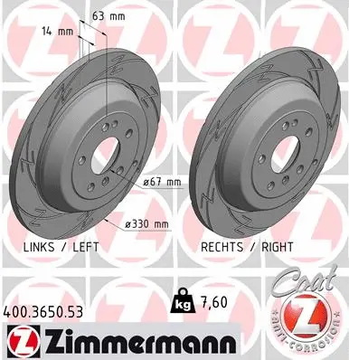 Brake Disc (400.3650.53)