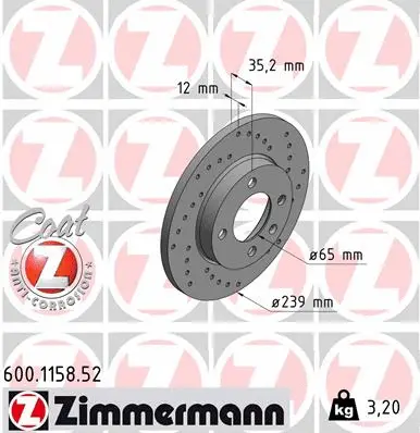 Brake Disc (600.1158.52)