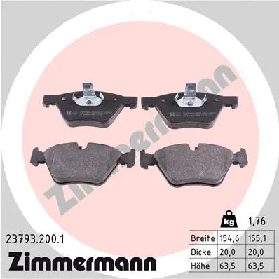 Brake Pad Set, disc brake (23793.200.1)