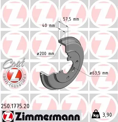 Brake Drum (250.1775.20)