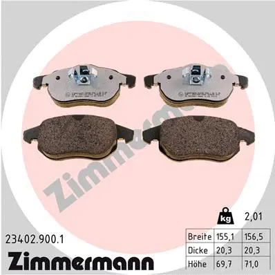 Brake Pad Set, disc brake (23402.900.1)