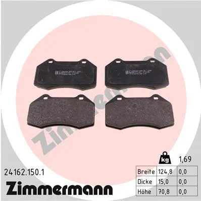 Brake Pad Set, disc brake (24162.150.1)