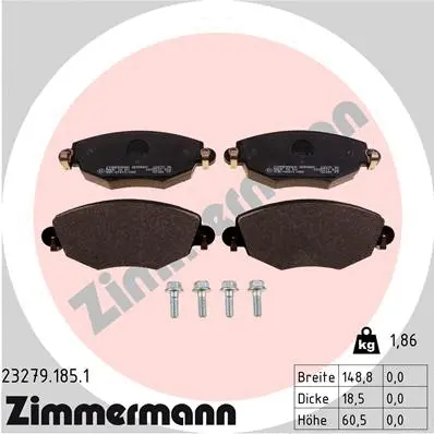 Brake Pad Set, disc brake (23279.185.1)