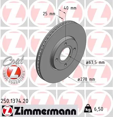 Brake Disc (250.1374.20)