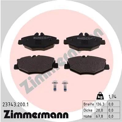 Brake Pad Set, disc brake (23743.200.1)