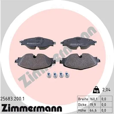 Brake Pad Set, disc brake (25683.200.1)