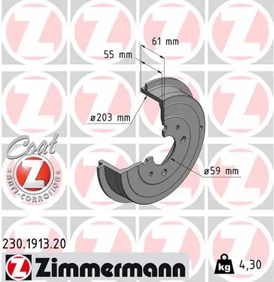 Brake Drum (230.1913.20)