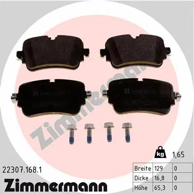 Brake Pad Set, disc brake (22307.168.1)