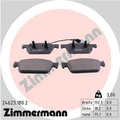 Brake Pad Set, disc brake (24623.180.2)