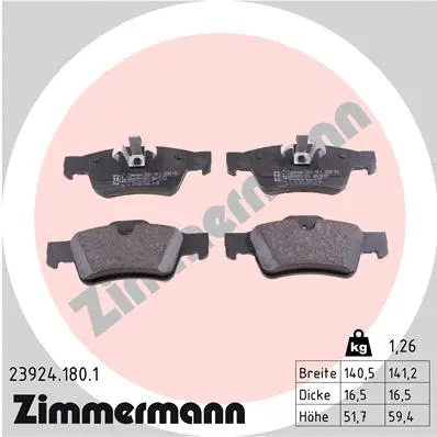 Brake Pad Set, disc brake (23924.180.1)