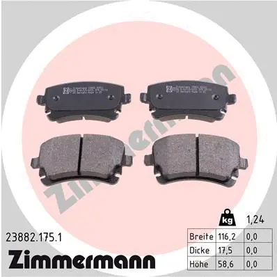 Brake Pad Set, disc brake (23882.175.1)