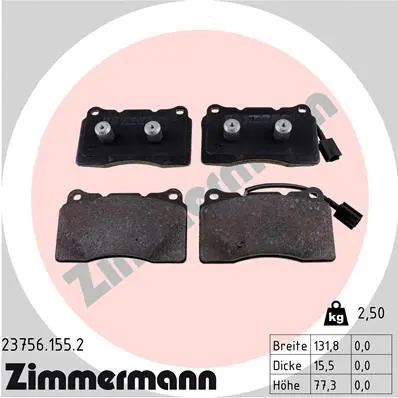 Brake Pad Set, disc brake (23756.155.2)