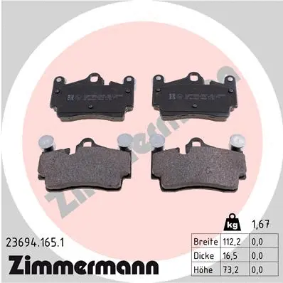 Brake Pad Set, disc brake (23694.165.1)