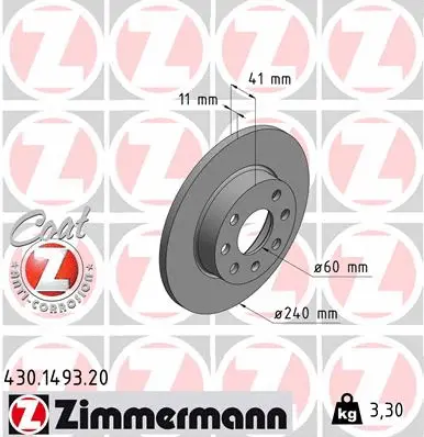 Brake Disc (430.1493.20)