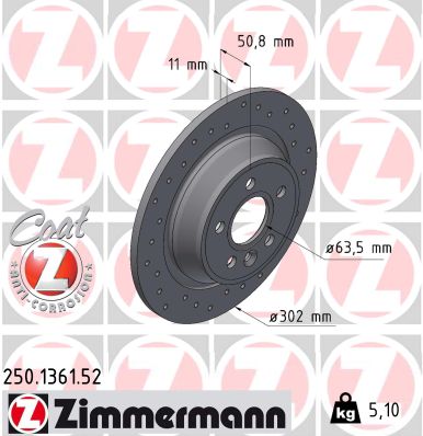 Brake Disc (250.1361.52)