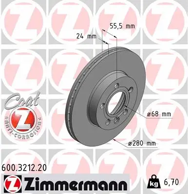 Brake Disc (600.3212.20)