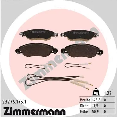 Brake Pad Set, disc brake (23276.175.1)