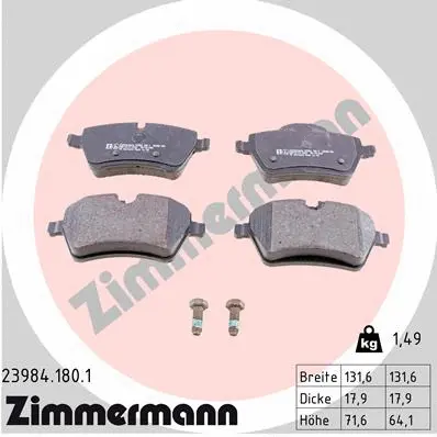 Brake Pad Set, disc brake (23984.180.1)