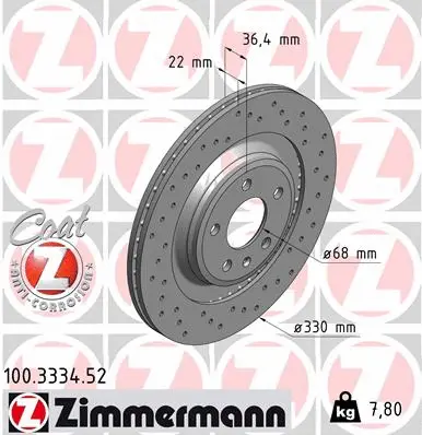 Brake Disc (100.3334.52)