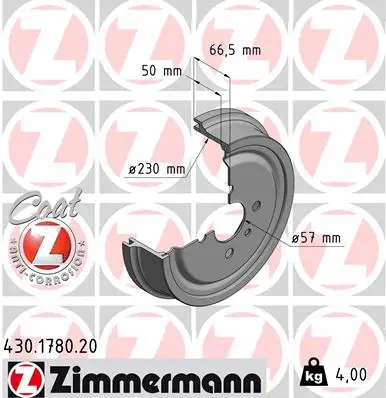 Brake Drum (430.1780.20)