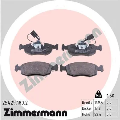 Brake Pad Set, disc brake (25429.180.2)
