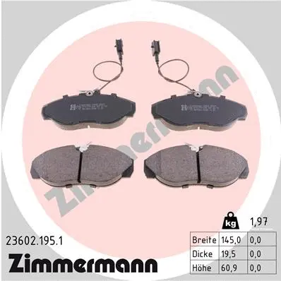 Brake Pad Set, disc brake (23602.195.1)
