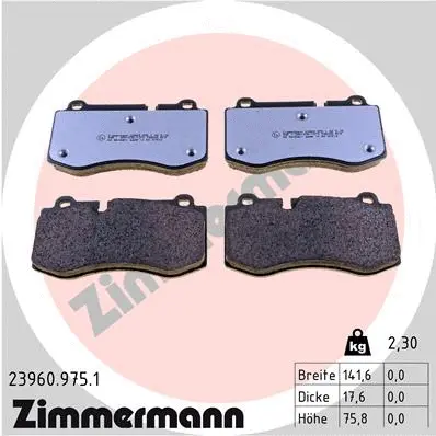 Brake Pad Set, disc brake (23960.975.1)