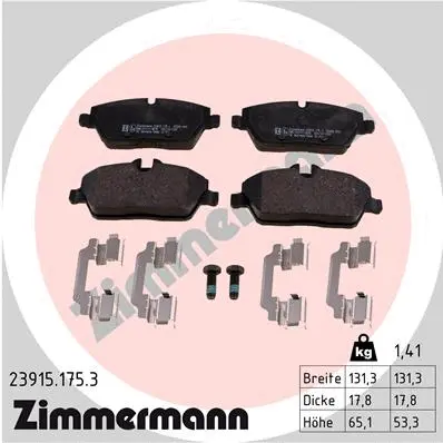Brake Pad Set, disc brake (23915.175.3)