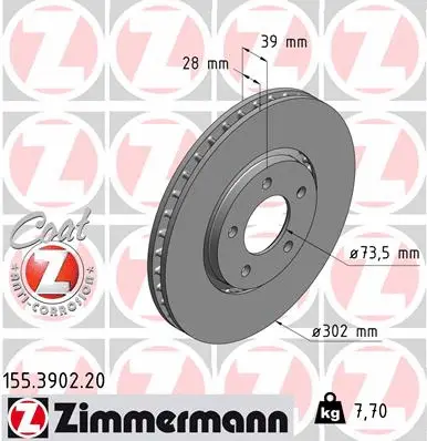 Brake Disc (155.3902.20)