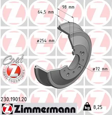 Brake Drum (230.1901.20)