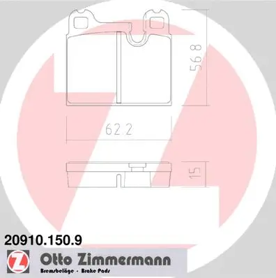 Brake Pad Set, disc brake (20910.150.9)