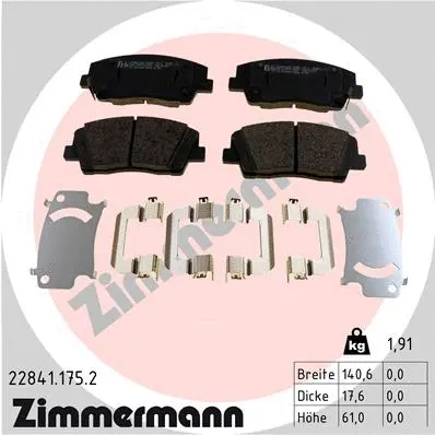 Brake Pad Set, disc brake (22841.175.2)