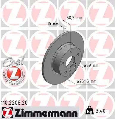 Brake Disc (110.2208.20)