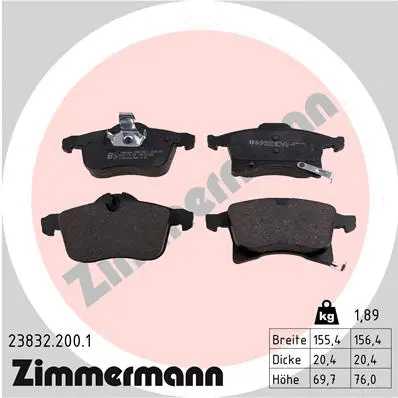 Brake Pad Set, disc brake (23832.200.1)