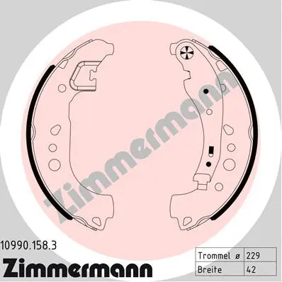 Brake Shoe Set (10990.158.3)
