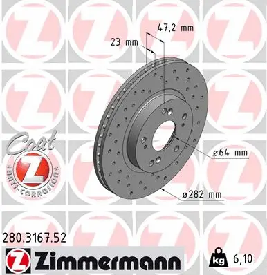 Brake Disc (280.3167.52)