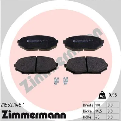 Brake Pad Set, disc brake (21552.145.1)