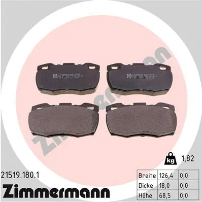 Brake Pad Set, disc brake (21519.180.1)