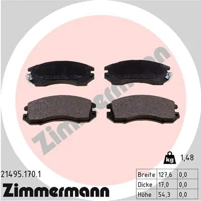 Brake Pad Set, disc brake (21495.170.1)