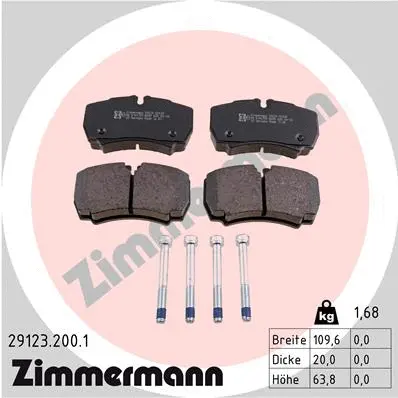 Brake Pad Set, disc brake (29123.200.1)