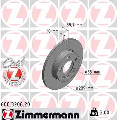 Brake Disc (600.3206.20)
