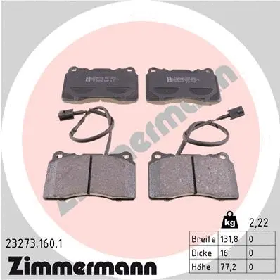 Brake Pad Set, disc brake (23273.160.1)