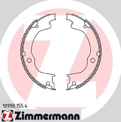 Brake Shoe Set, parking brake (10990.155.4)