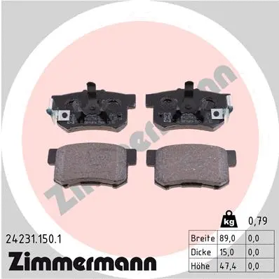 Brake Pad Set, disc brake (24231.150.1)
